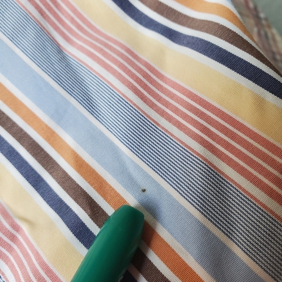 Altemflower Shirt Mens L 16.5 42 Colorful Striped Button Down Long Sleeve Pocket - Picture 3 of 16